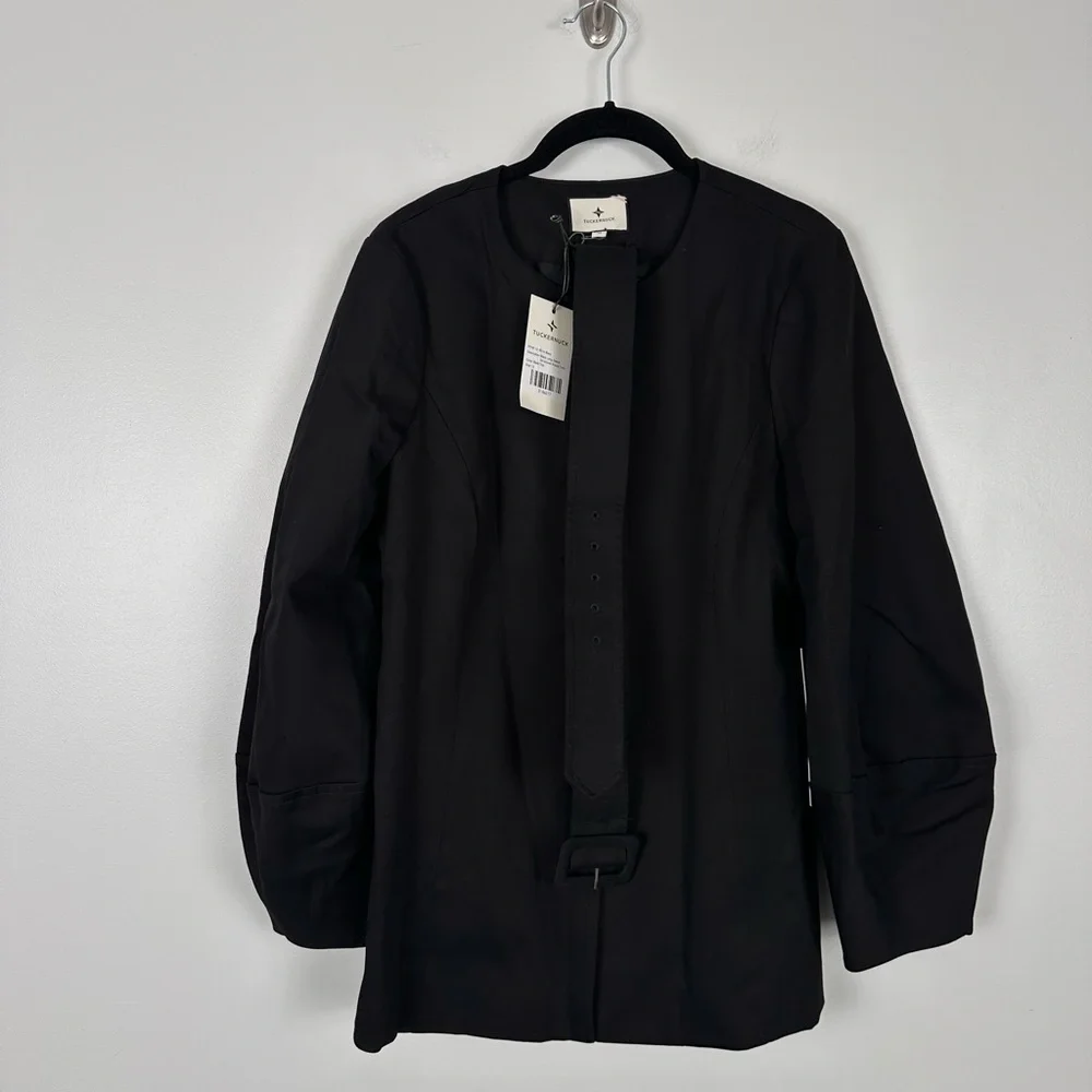 TUCKERNUCK Black Long Sleeve Structured Rhoda Tunic Top NEW - Picture 6 of 12